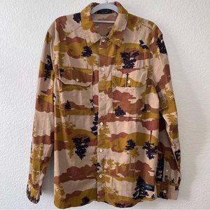 Scotch & Soda Men’s Outdoor-inspired Corduroy Button Down Shirt Size Medium